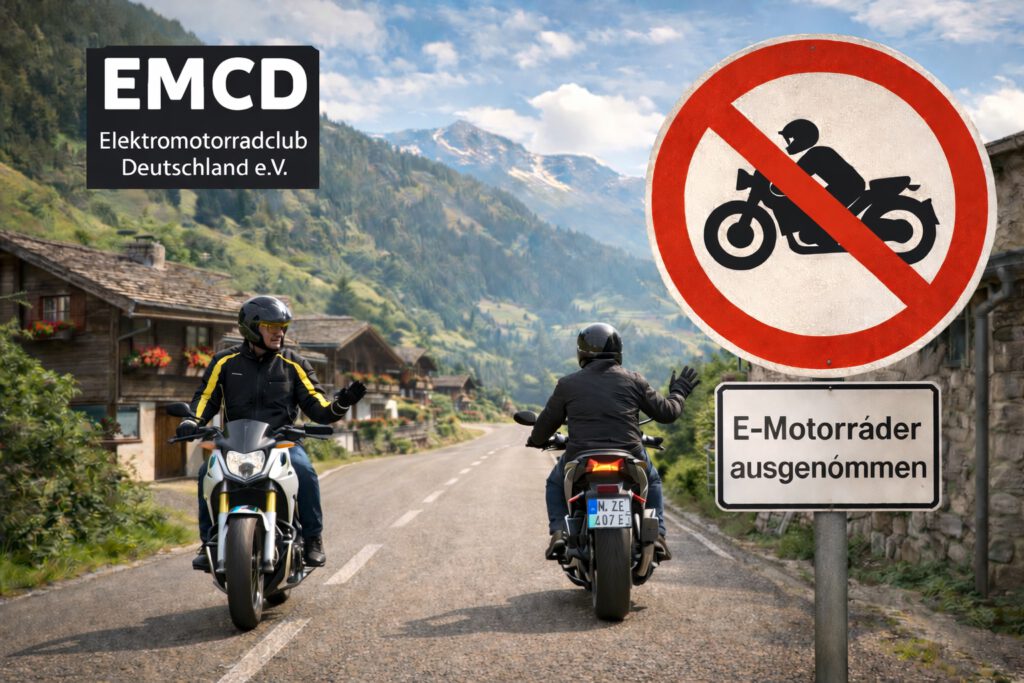 Elektromotorräder Fahrverbot