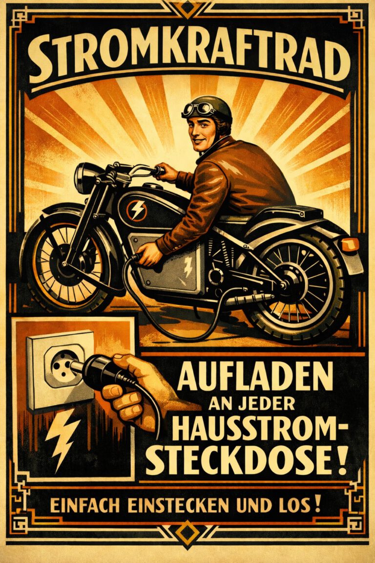 Stromkraftrad Steckdose