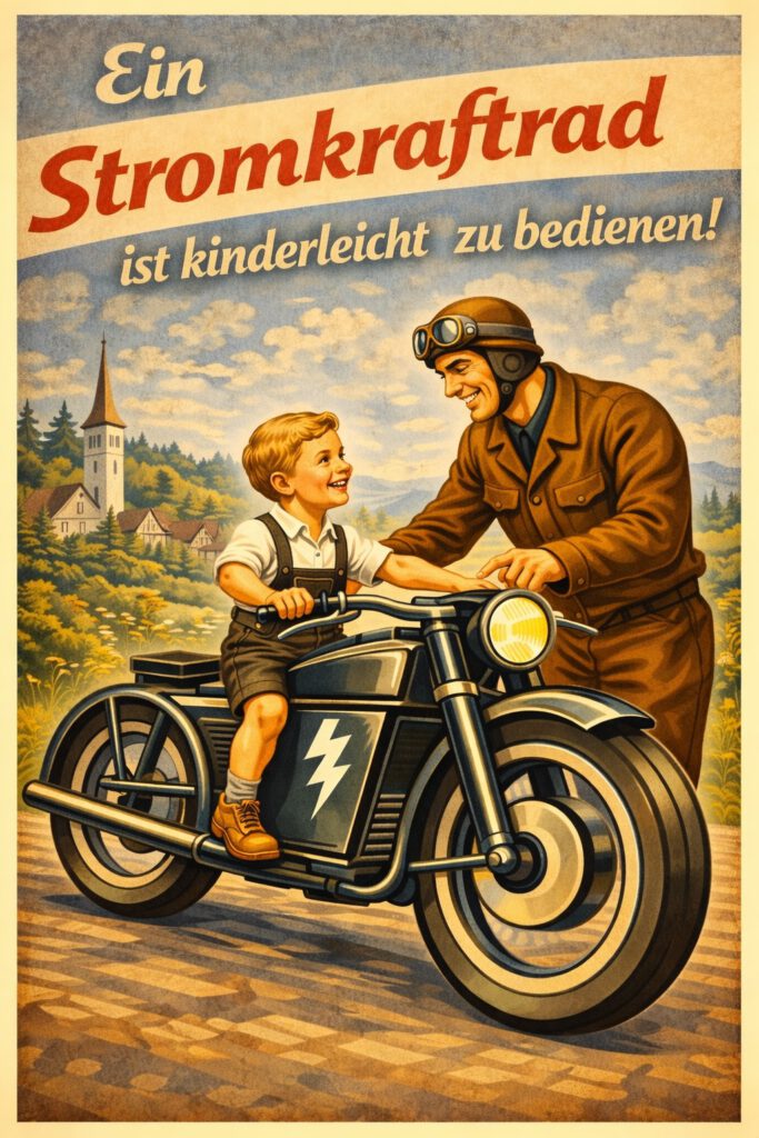 Stromkraftrad einfach zu bedienen