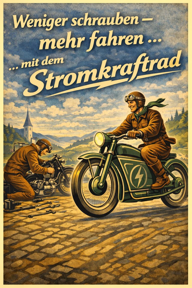 Stromkraftrad weniger schrauben