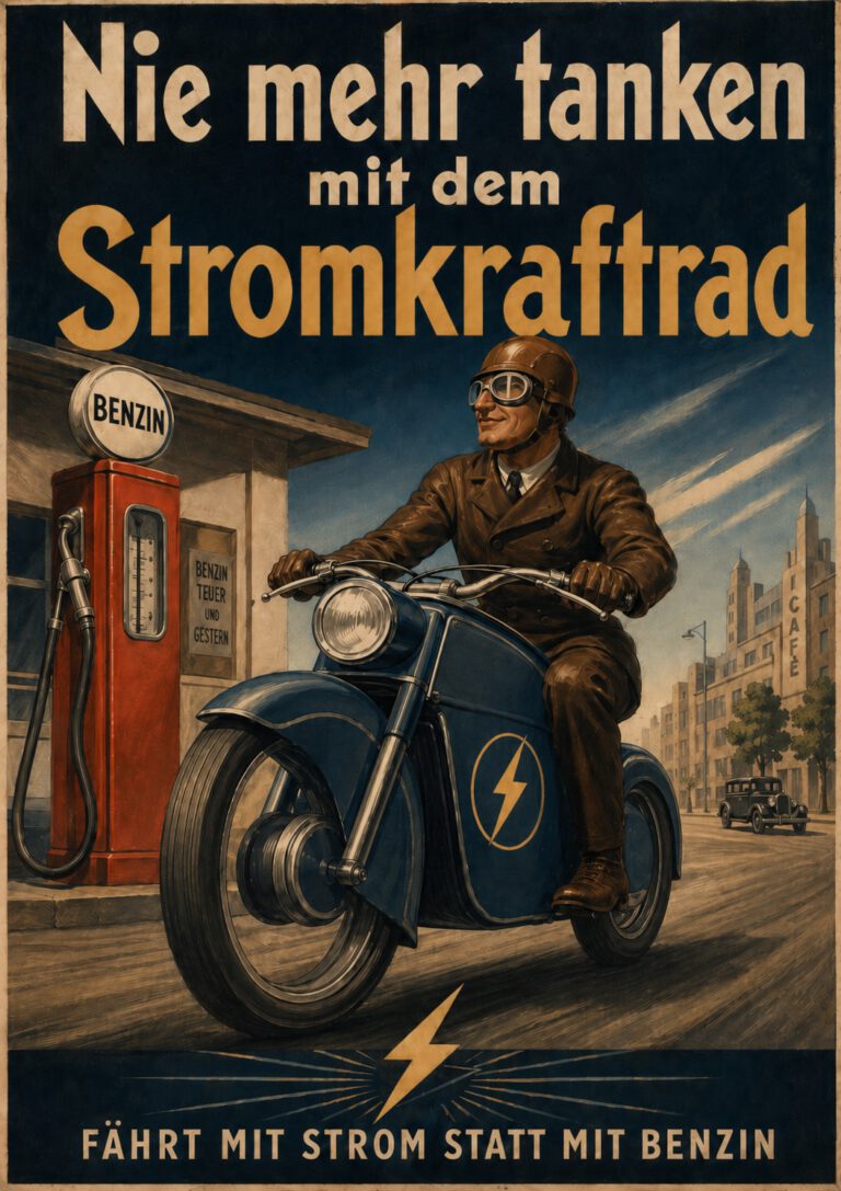 Stromkraftrad tanken