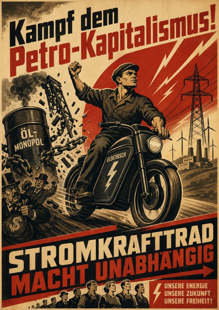 Stromktaftrad unabhängig