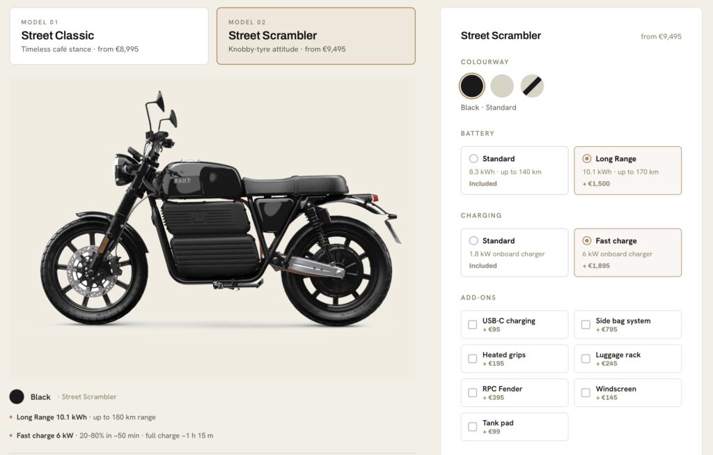RGNT Street Scrambler Konfigurator