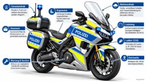 Elektro Polizeimotorrad