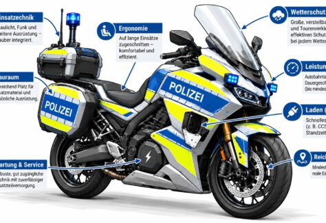 Elektro Polizeimotorrad